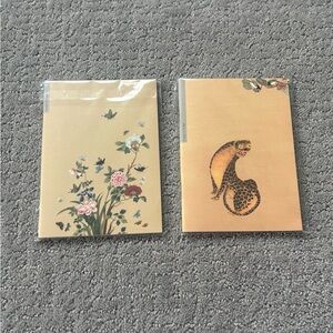 NEW Lot Of 2 National Museum Of Korea Exclusive Hwajeopdo Flower Tiger Notebooks